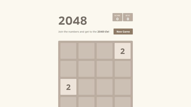 2048 — Jogar Puzzle Online Grátis Sem Baixar